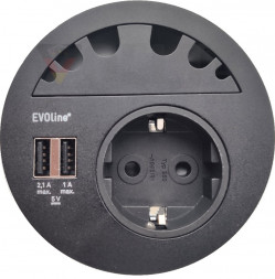 Крышка EVOline Circle80 / 6 кабельных выводов
