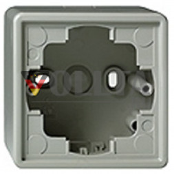 Gira 006342 S-Color накладной корпус,3 группы, цвет:серый, тон:глянец