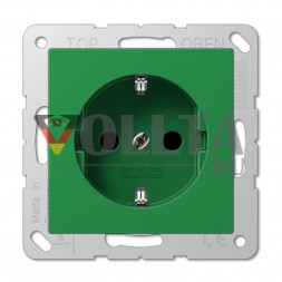 Jung A520KIBFGN A500 SCHUKO-розетка  16А, цвет: зеленый,