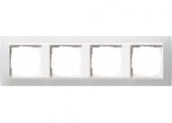 Gira 0214334 Рамка для 4-х сторонней накладки для чистого белого цвета Gira Event Opaque White