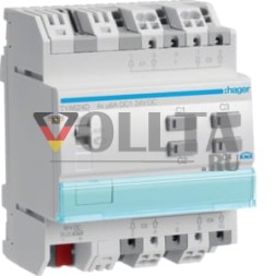 Выход для жалюзи Hager TYA624D KNX 4-канальный 24 В