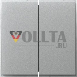 Gira 349565 2f прямая TX44 F алюминиевая качелька