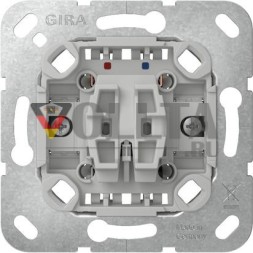 Gira 387000 нормально открытый + N-цепь без схемы клавишный выключатель