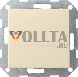 Gira 012701 System55 Клавишный переключатель 10А, Перекрестный переключатель, цвет: кремово-белый, тон:глянец