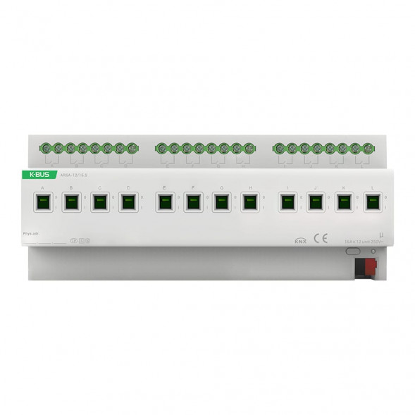 GVS 88188605 KNX-переключающий актуатор | 12-позиционный, 16A, KNX-Secure