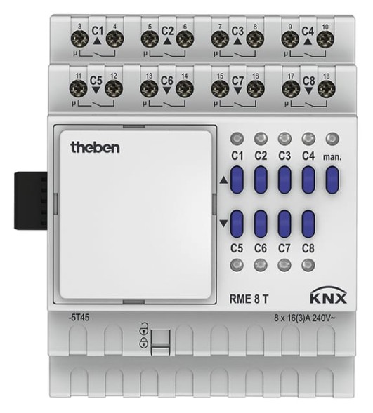 Theben 4930205 Модуль расширения RME 8 T KNX переключение/привод жалюзи