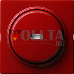 Gira 013643 S-Color Контрольный выключатель с подсветкой, 10А, универсальный выключатель/переключатель красный, тон:глянец