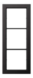 Рама Jung FDAL2983D, 3-сторонняя, FLAT DESIGN, темная (крашеный алюминий)