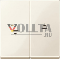 Schneider серия: Merten 432444 System M Кнопка выключатель для рольставней, крышка, цвет: кремово-белый, тон:глянец