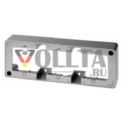 Berker 10319004 Рамка для поверхностного монтажа, 3-сторонняя, нержавеющая сталь, окрашенная. Для поверхностного монтажа, аксессуары