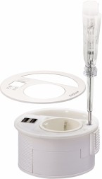 Крышка EVOline Circle80 / RJ45 / 3 кабельных вывода