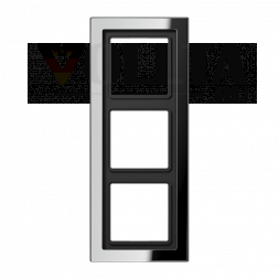 Рамка Jung GCRD2983 3-х сторонняя, вертикальный и горизонтальный монтаж, хромированный металл, LS-DESIGN, глянцевый хром
