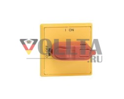 Контакт ABB Stotz OHYS3RH, селекторная рукоятка I-0/ВКЛ-ВЫКЛ красно-желтая, отдельный вал не требуется, 1SCA105328R1001