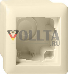 Gira 006101 Standard55 накладной корпус 1-я, цвет: кремово-белый, тон:глянец