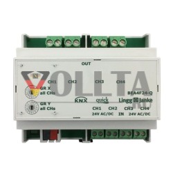 LINGG&JANKE Q79246 KNX-переключающий актуатор с бинарными входами Quick | 4-канальный, 24 В