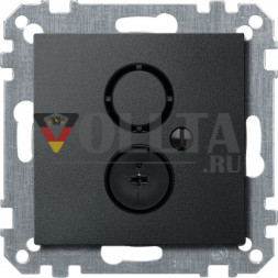 Schneider серия: Merten 297414 System M Динамик-розетка крышка, цвет:антрацит, тон: матовый