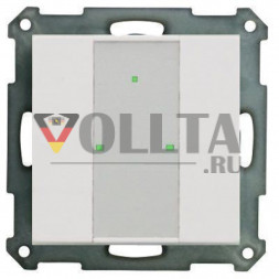 MDT BE-TA55P2.G1 кнопка, клавиша двойная,  A plus LED цвет:чисто белыйглянцевый