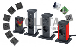 EVOline Up Silver / 2 разъема питания / 1 USB