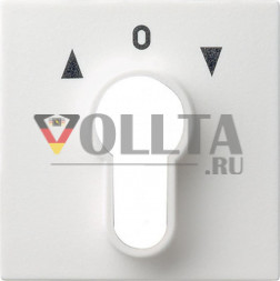 Gira 066427 System55 панель переключателя с замком крышка, цвет:чисто белый, тон: матовый