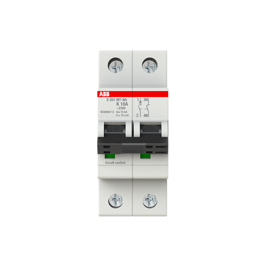Автоматический выключатель ABB Stotz-Kontakt 2CDS271446R0427 S201MT-K10NA K-Char.10kA 10A 1P+NA