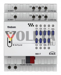 Theben 4940240 HM 6 T KNX 6-канал, актор для обогревателя, FIX1