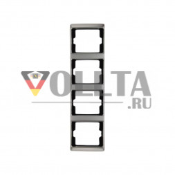 Berker 13440004 Arsys рамка четверная вертикальная, цвет: благородная сталь