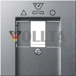 Крышка Gira 026026 для TDO System 55 цвет алюминий