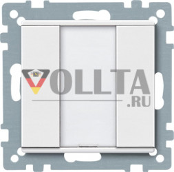 Schneider серия: Merten 627519 System M KNX кнопка, клавиша plus 1-я, цвет:полярная белизна, тон: матовый