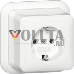 Gira 444011 K/P AP RW розетка SCHUKO