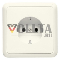 Розетка SCHUKO Jung 5520, 16 А 250 В ~, с рамкой, Дюропласт, серия CD, белая