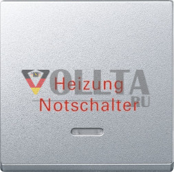 Schneider серия: Merten 431860 System M отопление аварийный выключатель крышка, цвет: алюминевый, тон: матовый