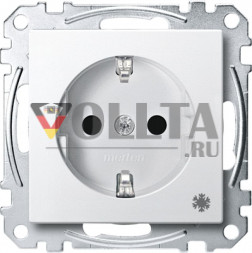 Schneider серия: Merten MEG2354-0419 System M SCHUKO-розетка 16А, c символом холодильник цвет:полярная белизна, тон: матовый
