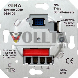 Gira 085400 System 2000 Triac  переключатель вставка