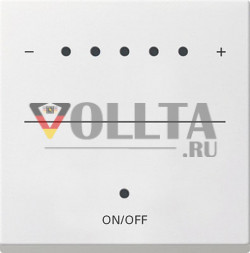 Gira 226003 System55 Touch-Диммер  крышка, цвет:чисто белый, тон:глянец