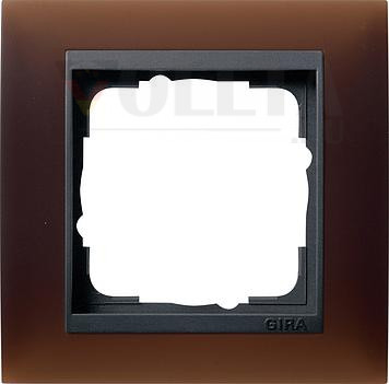Gira 021113 Рамка односторонняя для антрацита Gira Event Opaque Dark Brown