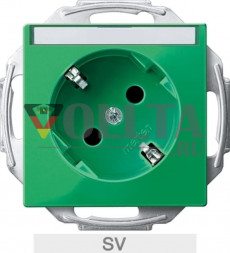 Merten MEG2372-0304 System M SCHUKO-розетка  со штампом SV-