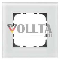 MDT BE-GTR1W.01 стеклянная рамка 55mm белый 1-я,