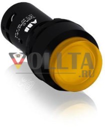 ABB Stotz-Kontakt CP4-11Y-10, компактная кнопка со светодиодной подсветкой 1S желтая с высоким сенсорным экраном. Светодиод 24 В переменного/постоянного тока, 1SFA619103R1113