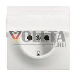 Вставка для розетки Busch-Jaeger 20 EUK-74 SCHUKO®, с откидной крышкой, альпийский белый