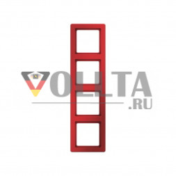 Berker 10146062 Q1 рамка четверная цвет: красный,