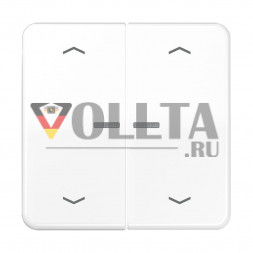 Jung BTCD17102PWW Кнопка JUNG HOME 2-позиционная, со стрелками, дюропласт, серия CD, альпийский белый