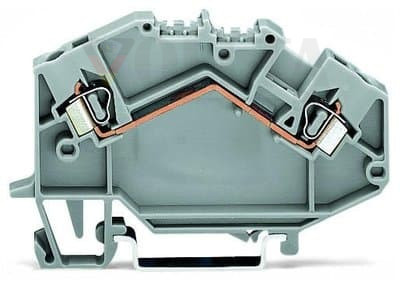 Wago 780-601 2-проводная проходная клемма, 2,5mm mittige Beschriftung цвет: серый