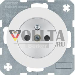 Berker 6765762089 розетка с защитным контактным штифтом полярно-белый, глянцевый Berker R.1/R.3