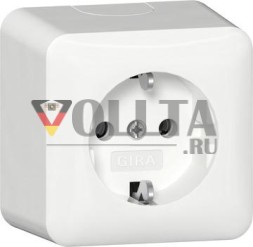Gira 444014 AP RW розетка SCHUKO