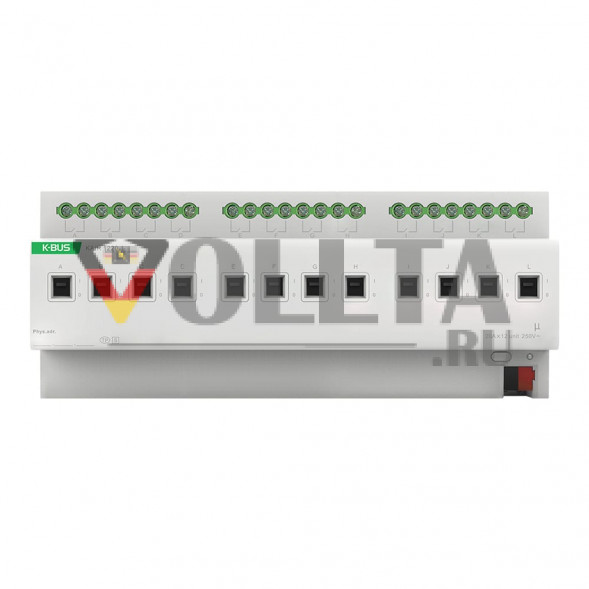 GVS 88188667 KNX-переключающий актуатор | 12-позиционный, 20A, с ручным управлением