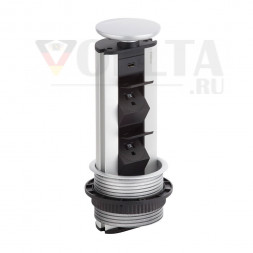 Зарядное устройство EVOline Port USB / черное / 2 выдвижных разъема / 1 порт USB