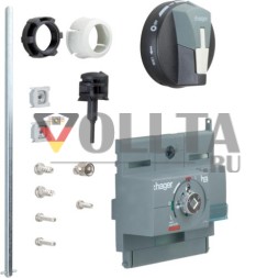 Установка поворотного привода Hager HXB031H x250 на дверь