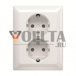 Busch-Jaeger 2TKA00003909 202 EUJ-914 полная крышка двойная розетка SCHUKO