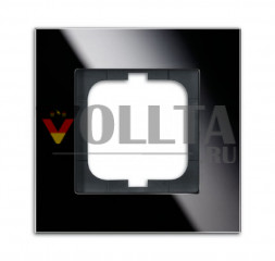 Busch-Jaeger 1721-825 Carat рамка 1-я, стекло, цвет: черный