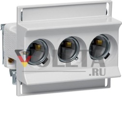 Основание предохранителя Hager 3268/3VR D02 керамическое 3-полюсное 63A